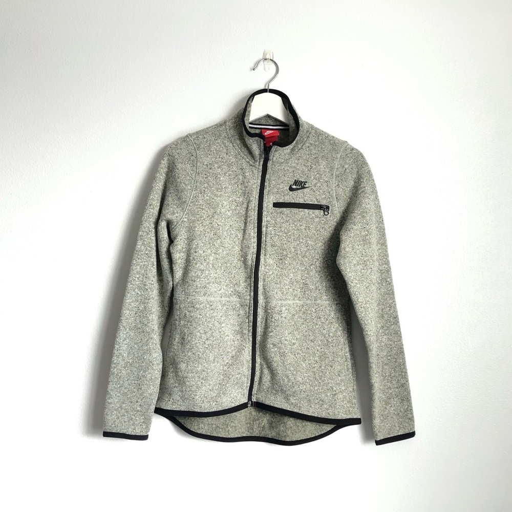 Nike Tech Fleece Full Zip Summit Jacket | Heather Gray, Size Small
